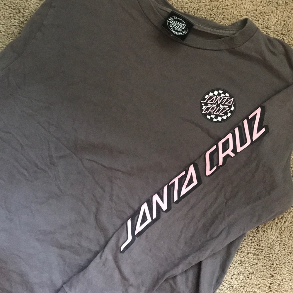 Girls Youth Medium Santa Cruz long sleeve shirt